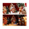 Sumind 3 Sets Christmas Craft Kit Gingerbread House Kit Christmas
