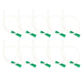 KEMUZ 10 Stück Flexible Einlaufhilfen, Runde Spitze & Abgerundete Kanten | 30Cm| Universelle Größe Für Gängige Irrigator- Und Einlaufsets,Irrigator Darmspülung