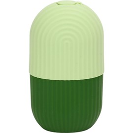 Molde de Hielo para Cara, Rodillo de Hielo para la Cara y Ojos Soporte de Molde de Hielo Frío Masajeador Facial de Silicona Reutilizable para Belleza Facial Cuidado Facial (verde)