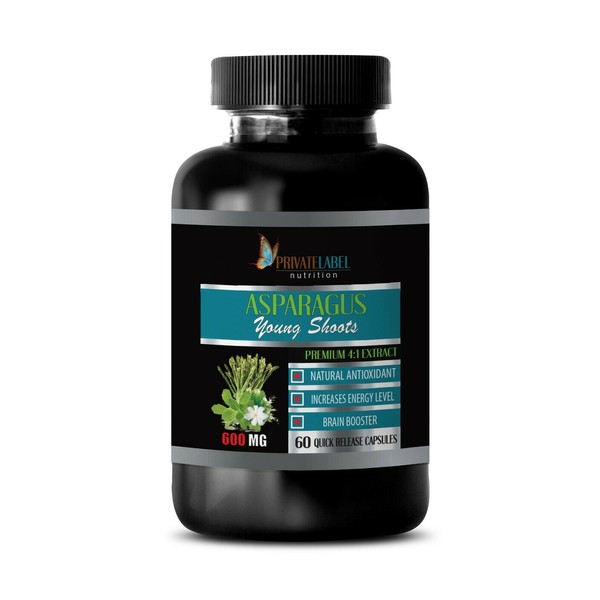 asparagus extract  ASPARAGUS YOUNG SHOOTS 600mg  metabolism supplement - 60 Caps