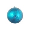 Mirrored Disco Ball Christmas Ornament - 8" (200mm) - Peacock