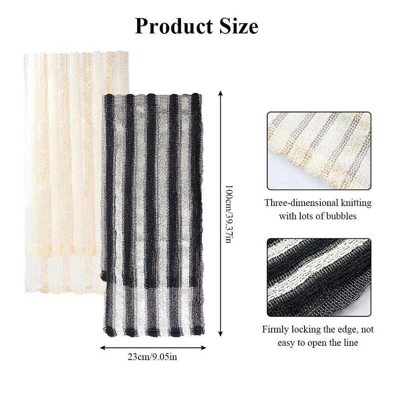 Blissal Exfoliating Shower Towel, 2 Pcs Blissal Scrub Cloth, Blissal