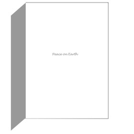 CafePress Trees Peace On Earth Greeting Card (20-pack), Note Card with Blank Inside, Birthday Card Matte