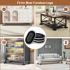 NIUXX 4Pcs Reusable Furniture Sliders for Carpet, Moving Gliders with