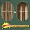Ugeat Ombre Hair Extensions Tape in Human Hair Dark Brown