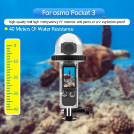 WEWOGA Osmo Pocket 3 40M/131FT Underwater Diving Case Protective Case Compatible with DJI Osmo Pocket 3 Waterproof Accessories