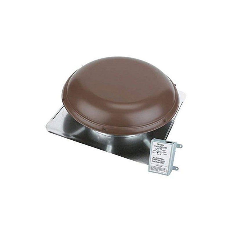 AIR VENT 53831 Roof Mounted Power Attic Ventilator, Brown