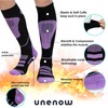 Merino Wool Ski Socks 2 Pairs, Thermal Knee High Warm