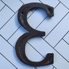 BetLight Cast Iron House Numbers-5 Inch Rustic Address Number- Solid