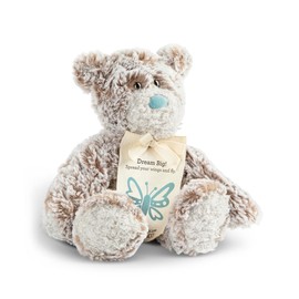 DEMDACO 5004870023 Mini Giving Bear Dream Big Brown y White - abalorio de poliéster de peluche de peluche de 6 x 5 pulgadas