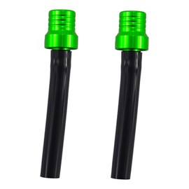 JOYYANGFANG 2PCS Motorcycle Gas Cap Gas Tank Fuel Cap Vent One-Way Valve Vent Universal Tube Hose Breather Cap with ATV Quad CRF YZF RMZ KLX DRZ Pit Dirt Bike Green