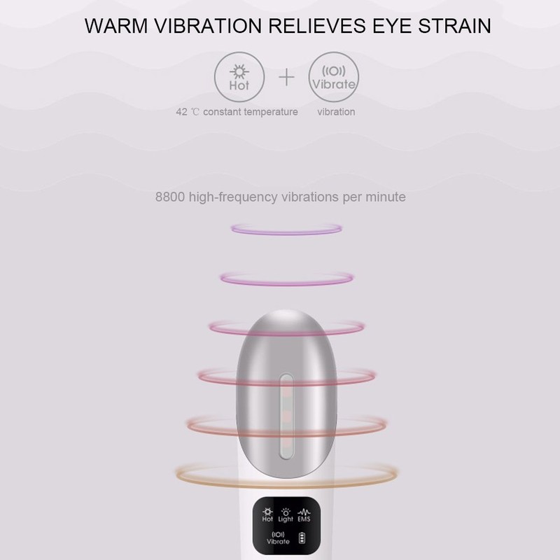 EMS Eye Massager Vibration Hot Compress Dark Circle Removal Eye
