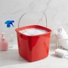 6 Pcs 3 Quart Small Bucket Square Detergent Sanitation Bucket