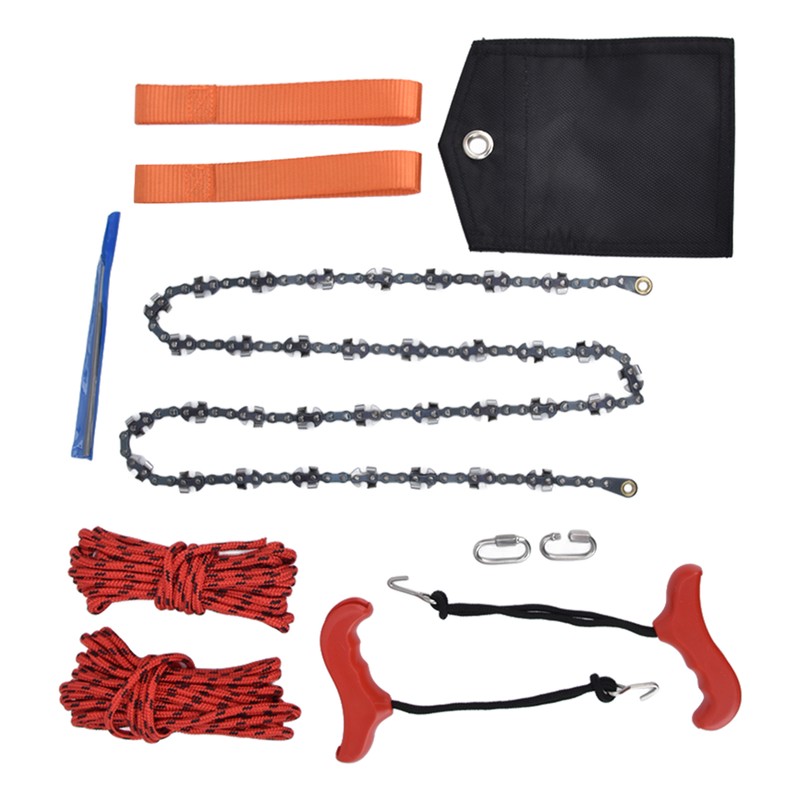 Hand Rope Chain Saw Efficient Both Sides Teeth Blades Folding