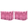MECCANIXITY 2 Pcs 29x108 Inch Pink Metallic Foil Fringe Tinsel