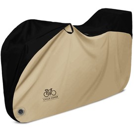 PYKES PEAK Bicycle Cover, Cycle Cover, Security Prevention, Waterproof, Dustproof, Thick, Rain Protection, Lock Hole / Storage Bag, UV Protection, Child Seat Compatible, High / BEGBLK