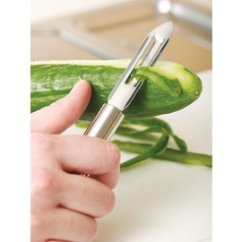 Silit Classic Line Peeler 19 cm, Vegetable Peeler, Rustproof, Polished Stainless Steel, Potato Peeler, Fruit Peeler, Cucumber Peeler, Dishwasher Safe