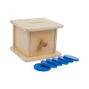 Adena Montessori Infant Toddlers Coin Box Montessori Toys for 6-12
