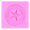 Mujiang 3D Round Tire Fondant Mold Truck Wheel Silicone Molds