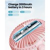 Gaiatop Portable Clip on Fan Battery Operated, Small Powerful 3