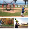 CAASFOOY 2Pcs Baseball Pitching Net Set, Softball Pitching Target Practice