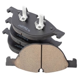 TRQ Front Brake Pads Ceramic Compatible with 2014-2017 Jaguar F-Type 2010-2015 XF XFR 2013-2015 XFR-S 2010-2019 XJ XJR 2018-2019 XJR575 XKR 2012-2015 XKR-S