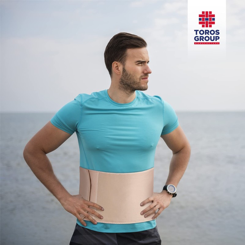 TOROS-GROUP Postpartum Gürtel/Postoperative Binder Bauch Band Baumwolleinsatz Elastische 24 cm