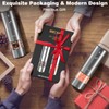 Rechargeable Electric Salt and Pepper Grinder Set - Stainless Steel,