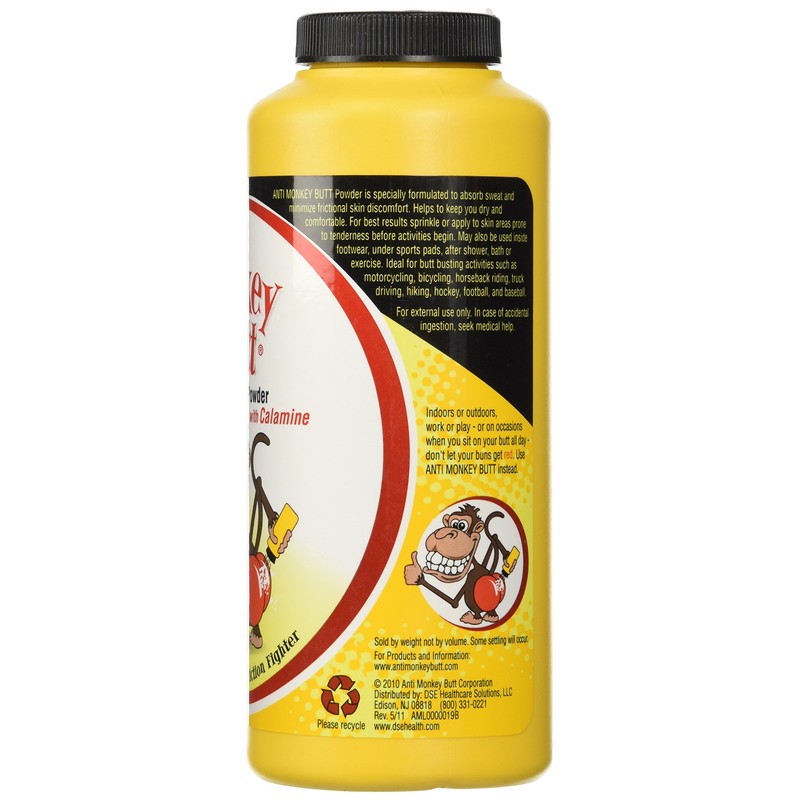 Anti-Monkey Butt Powder Anti-Friction Plus Sweat Absorber (3 pack)