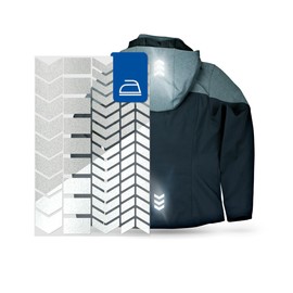 Reflective Iron-On Patch Set Arrows Reflector Iron-On, silver