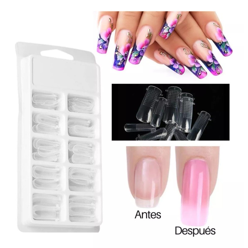 Mafab Extensión Molde De Tips Para Uñas Polygel De Acrílico