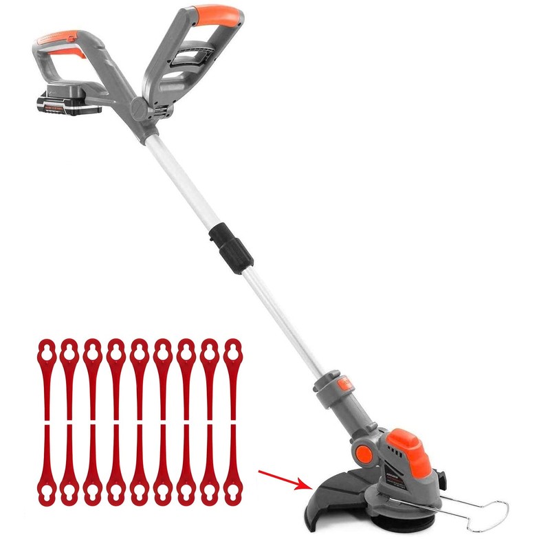 EVEHAP 100Pcs Replacement Blades Compatible with Terratek Grass Strimmer Cordless