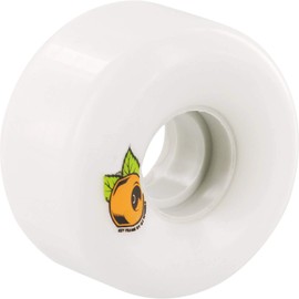 OJ Wheels Plain Jane Keyframe White / Orange Skateboard Wheels - 52mm 87a (Set of 4)