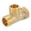 uxcell Brass Tee Swivel Pipe Fitting, G3/4" (Female x Male