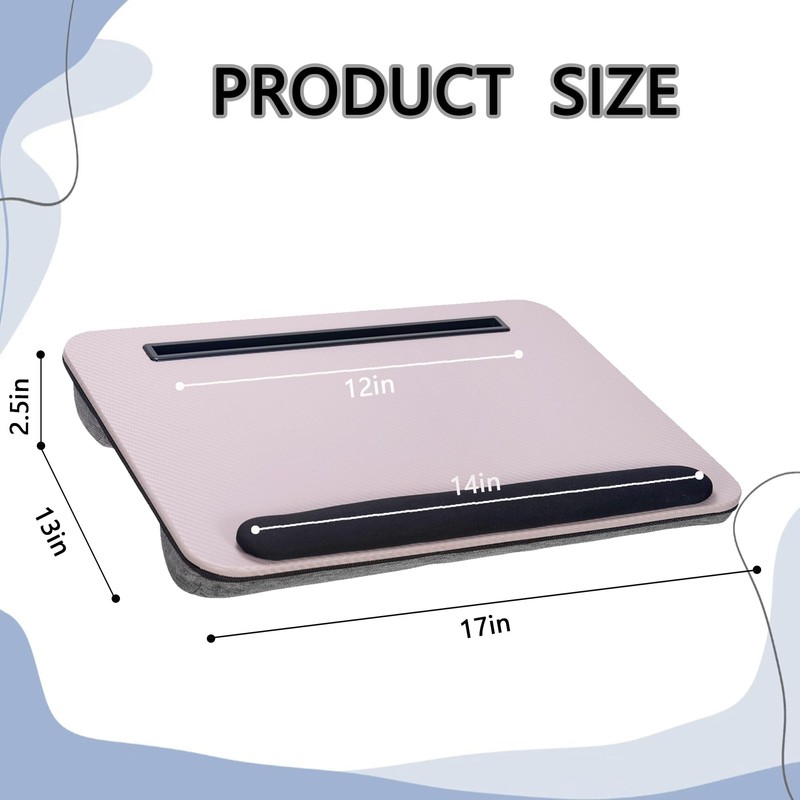 Lap Desk, Portable Laptop Desk Fits Up to 16“ Laptops,