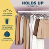 Lifemaster Velvet Skirt Hangers – with Adjustable Clips, 360 Degree