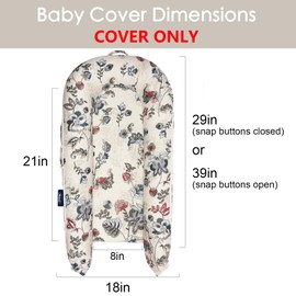 Infant Lounger Baby Nest Replacement Cover | Hypoallergenic | Premium | [Fits Dockatot Deluxe+] (Cover Only) (Geranium)