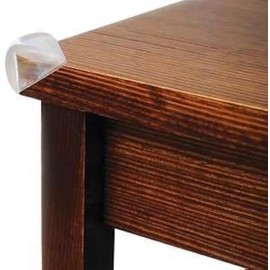 Rocky Mountain Goods Corner Cushion Baby Proof 4 Pack - Safety Translucent Double Layers Corner Baby Protection for Furniture, Tables, Cabinets - Strong Durable Soft Padding - Easy Install