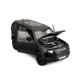 Bburago B18-21101B Land Rover Defender-1:24 Scale-Incredibly Detailed Die-Cast Replica Collectible SUV Car, Black