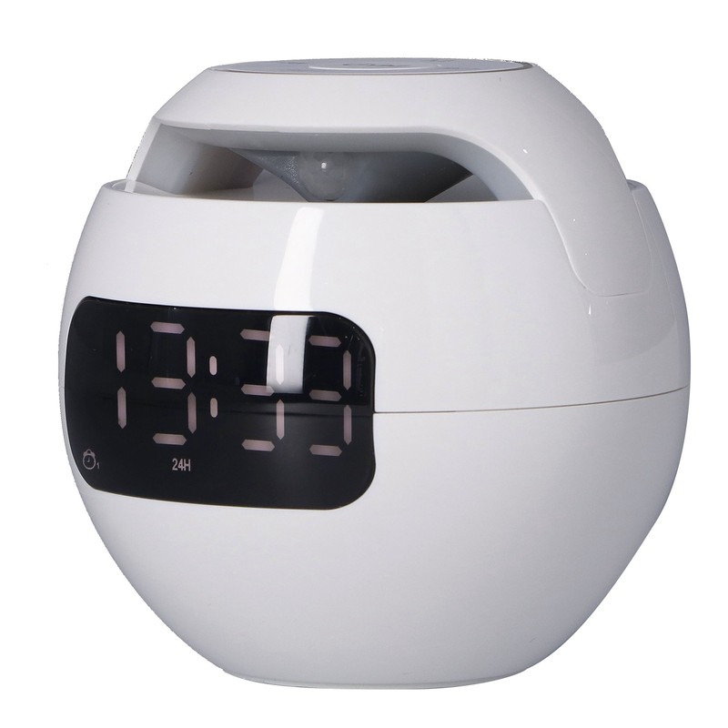 Multifunctional Bluetooth 5.0 Alarm Clock Speaker Rechargeable Ball Shape Portable