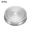 sourcing map 6 Pcs Regular Mouth Mason Jar Lids with