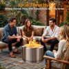 HGD 19.5" Smokeless Fire Pit Outdoor, Portable Stainless Steel Wood