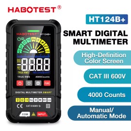 HABOTEST HT124 Series Digital Multimeter Volt Ammeter Ohm AC DC Tester Meter - HT124B