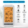 Weather Station Indoor Outdoor Thermometer Humidity Wireless Temperature Humidity Monitor,