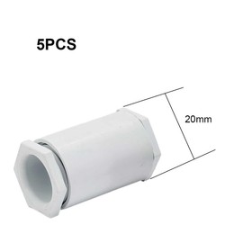 20mm PVC Conduit Adaptor 5PCS PVC Double Female Adaptor for Conduit Box/Pipes Connect