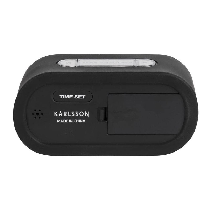 Karlsson - Uhr, Wecker Gummy - Silikon - schwarz -