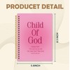 KRHFG Pink Christian Spiral Notebook, Psalms 118:6 Bible Verse Journal,