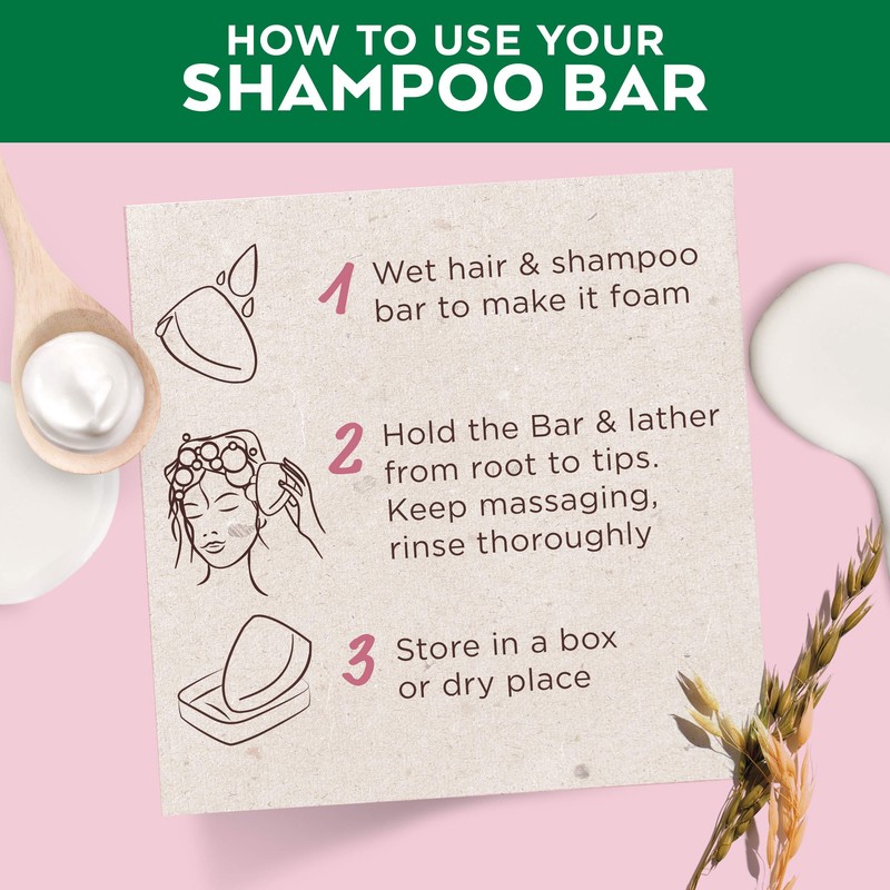 Garnier Ultimate Blends Delicate Oat Softening Shampoo Bar for Sensitive