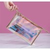 Unbranded Holographic Makeup Bags Clear Iridescent Cosmetic Pouch Bridesmaid Gift