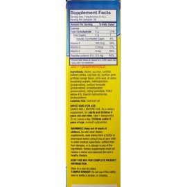 Ballena Azul Orange EMULSION BALLENA AZUL COD LIVER OIL ACEITE DE HIGADO DE BACALAO 6.5 OZ FL